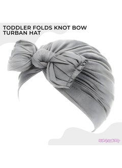 BEMBIKA Beanie Bow Headband For Baby Girl Hair Accessories For Girls Baby Headband- (Grey)  - Image 2
