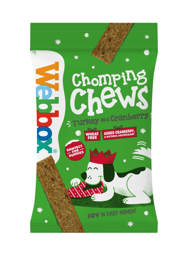 Webbox Christmas Dog Chomping Chews Turkey And Cranberry