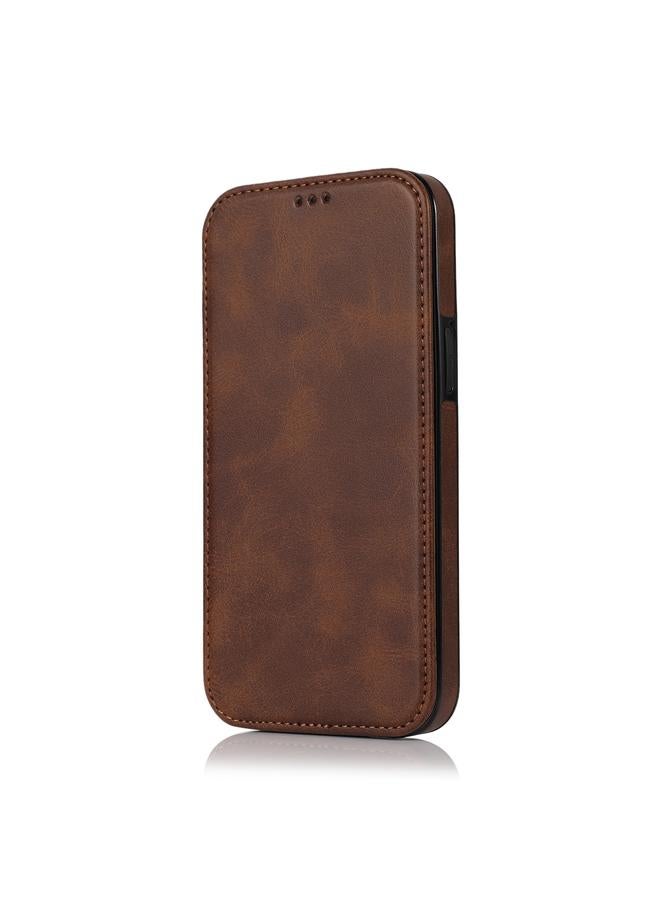 S-TOP Case For iPhone 14 Plus Strong Magnetic Closure PU + TPU Leather Phone Case - Image 2