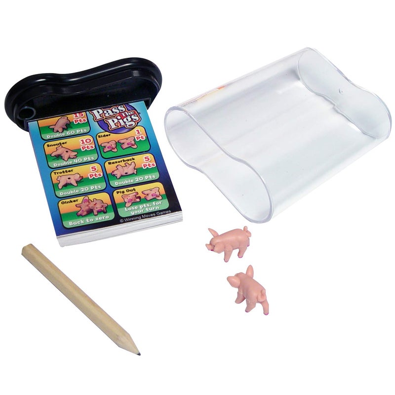 Winning Moves Pass The Pigs by Winning Moves Games USA, a Hilarious Pig Dice Game, Family Favorite for Over 40 Years, for 2 or more Players, Ages 7+ (1046) - Image 2