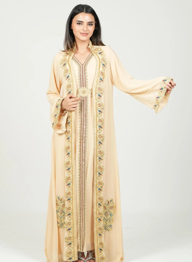 AL BENT AL SHARQIEH embroidered kaftan dress jalabia