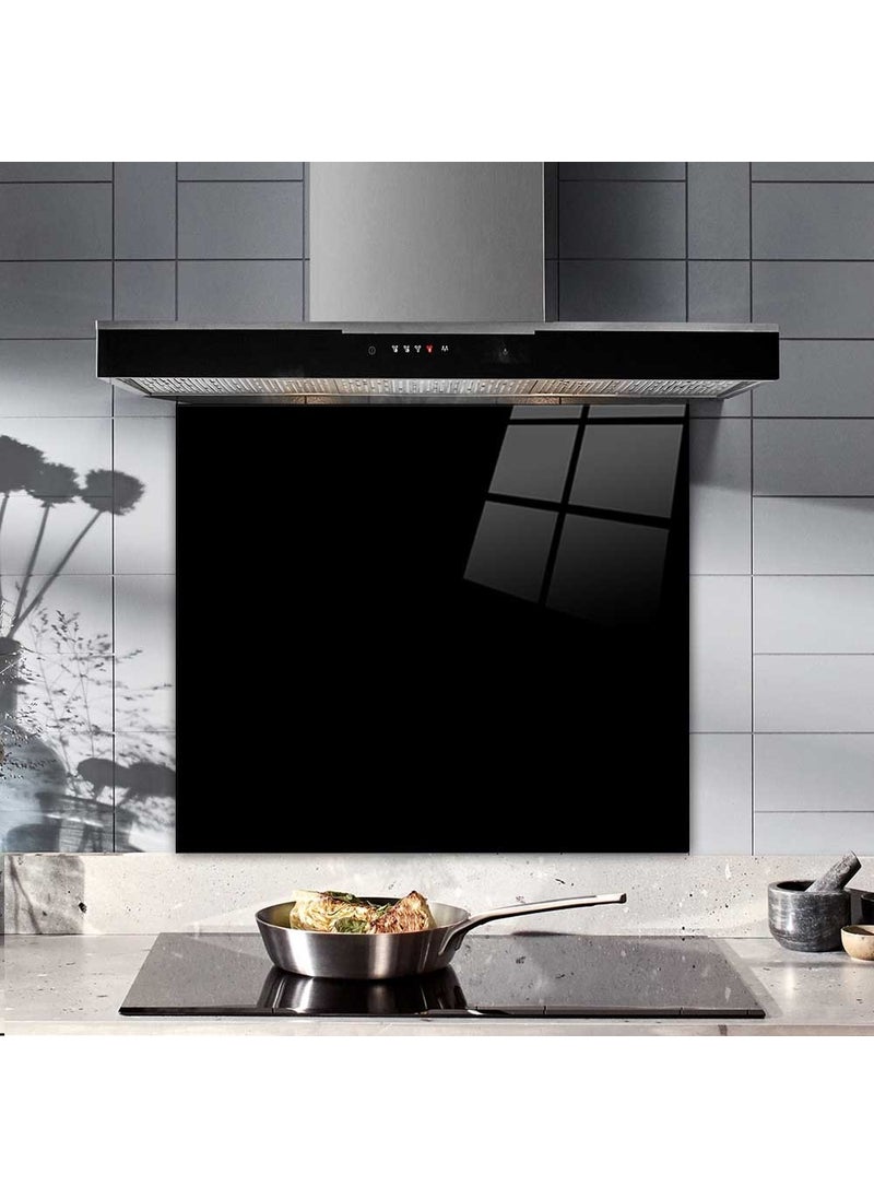 DECORITA Solid Color - Black | Glass Stove Back Protector | 52cmx60cm  - Image 3