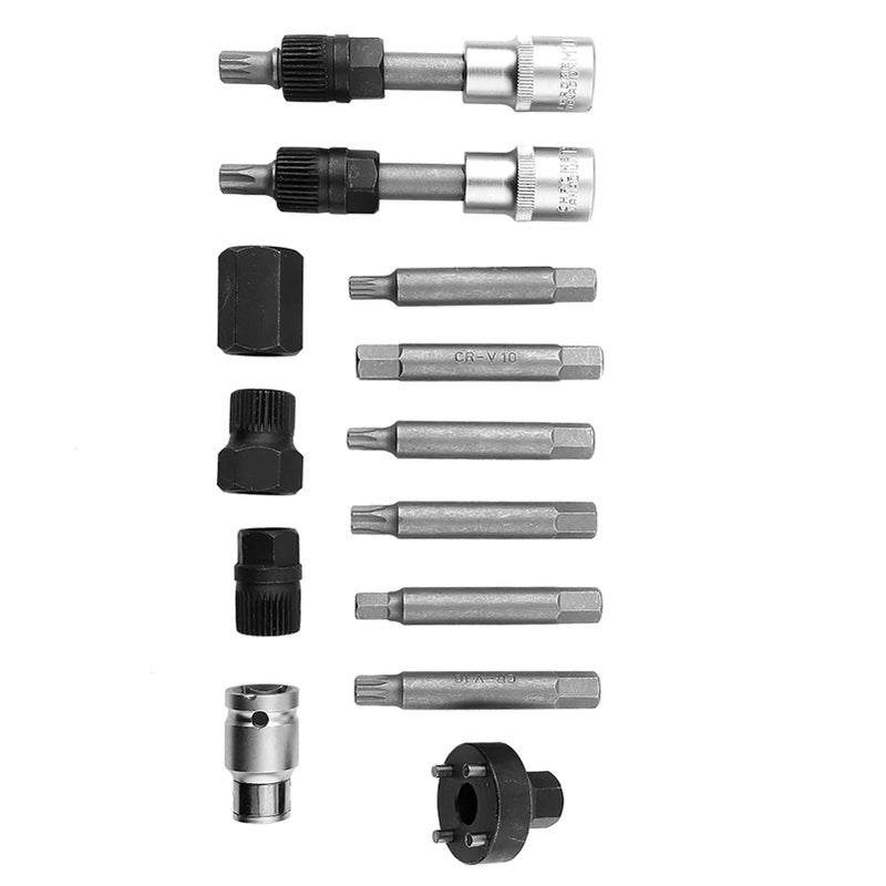 Alternator Free Wheel Pulley Removal Tool Set - Hardened Tempered Carbon Steel for Durability, Blow Molded Storage Case for Fiat, Seat Auto Maintenance - Image 4