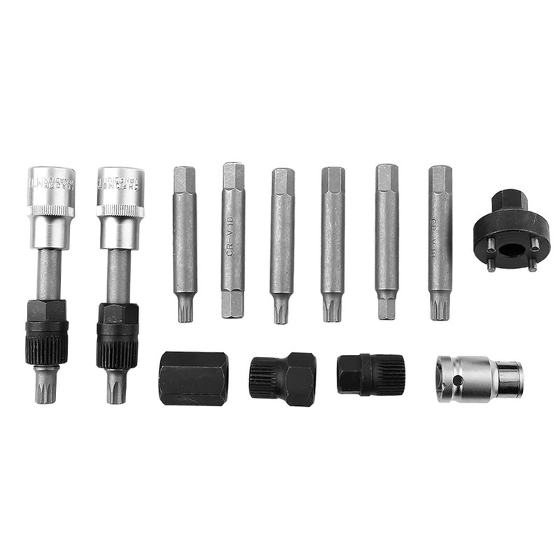Alternator Free Wheel Pulley Removal Tool Set - Hardened Tempered Carbon Steel for Durability, Blow Molded Storage Case for Fiat, Seat Auto Maintenance - Image 1