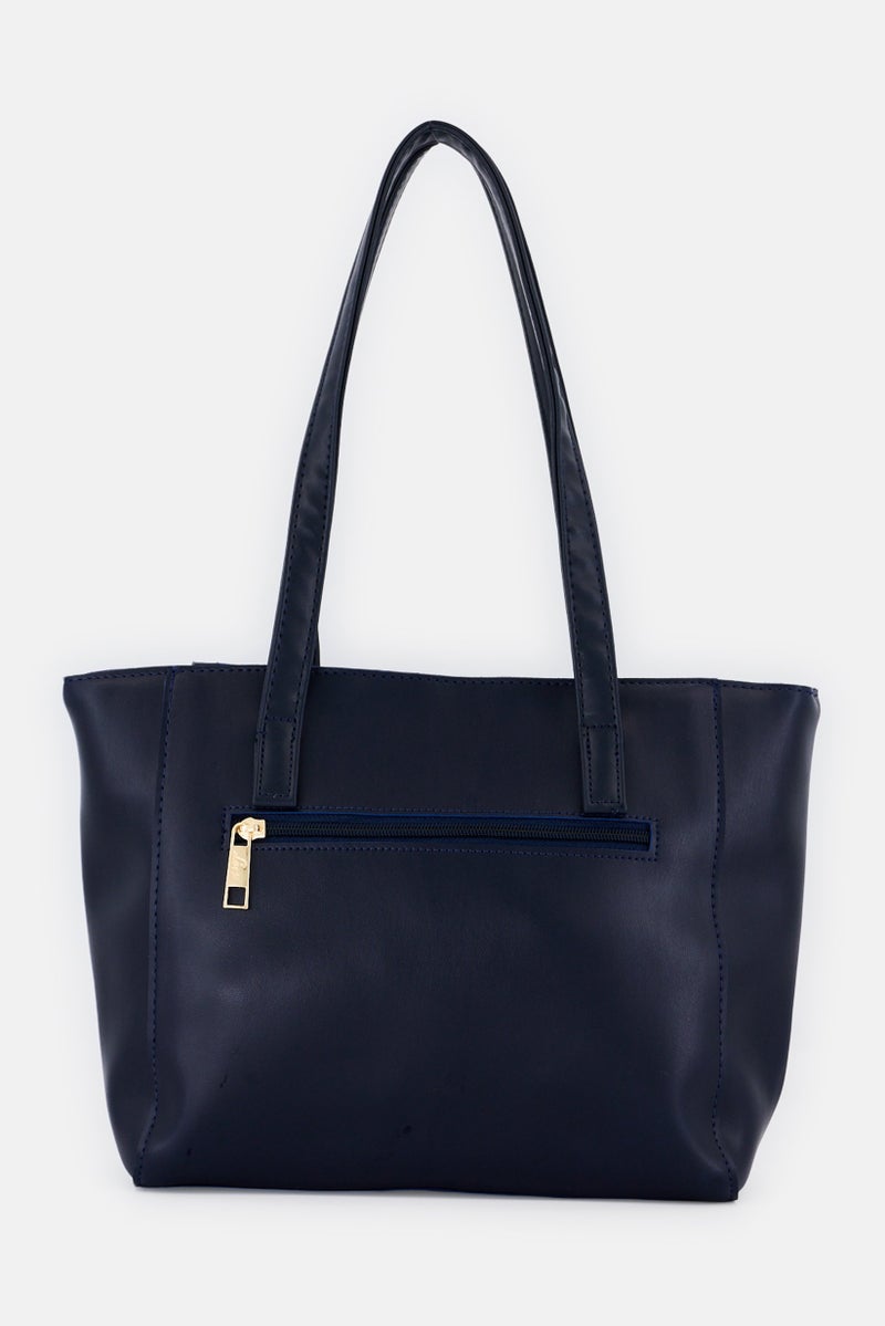 Lavie حقيبة توت بشعار العلامة التجارية للنساء، كحلي - Image 2