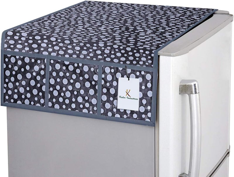 Kuber Industries Washing Machine Cover|Washer Dryer Cover Waterproof|Dryer Cover fit For Most|Top Load Fully Automatic (Grey) - Image 2