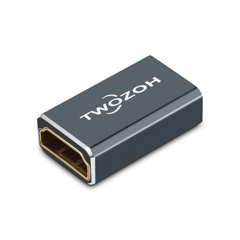 Twozoh موصل HDMI 8K من توزوه (عبوة من 2)، محول HDMI 2.1 أنثوي إلى أنثوي، موصل HDMI أنثوي بسرعة 48Gbps، تمديد HDMI 8K@60Hz، 4K@120Hz 1080p - Image 3