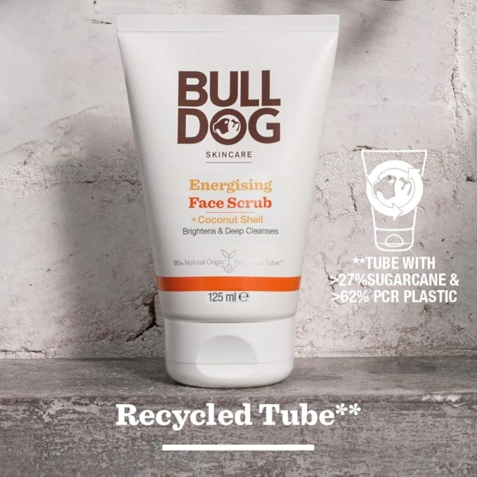 BULLDOG SKINCARE Original Face Scrub For Men Exfoliating Almond Shell Scrub 125 ml - Image 5