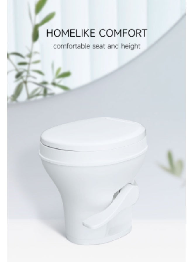 SEAFLO Residential Height RV Toilet-Plastic RV toilet, caravan toilet, plastic toilet - Image 2