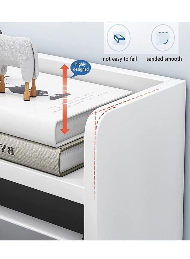 KLNAMAEAAN Three Tier Shoe Rack Organizer Storage Foldable Closet with Doors for Living Room - Image 4