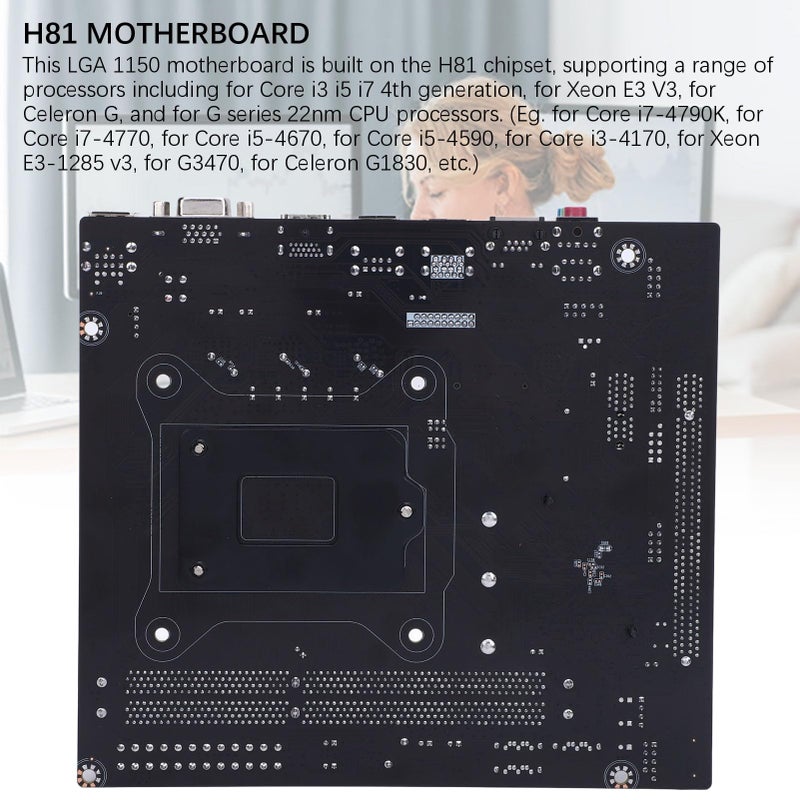 لوحة أم للألعاب LGA 1150 M ATX DDR3 2 قناة M2 NVME SATA3 PCI E - Image 4
