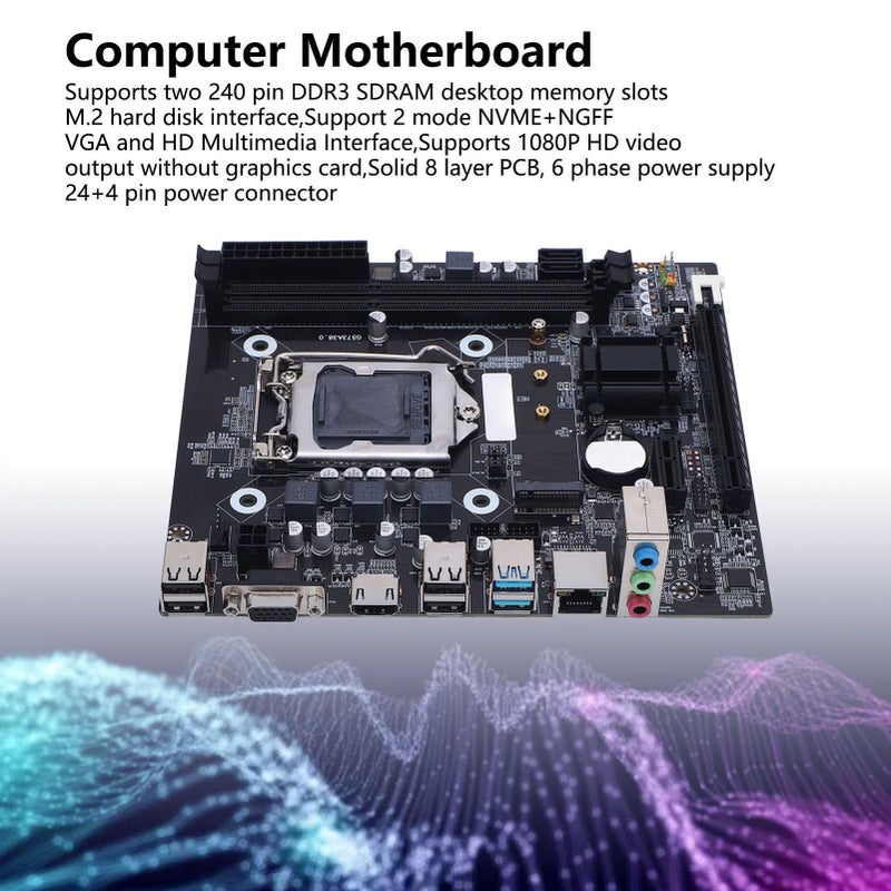 لوحة أم للألعاب LGA 1150 M ATX DDR3 2 قناة M2 NVME SATA3 PCI E - Image 3