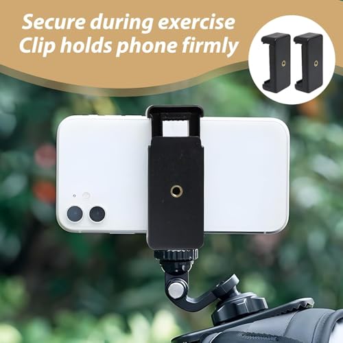 CERLINK Universal Monopod Holder Clip - Black (Pack of 2) - Compatible with Smartphones (2.2-3.6 inches) - Tripod & Monopod Mount - 360° Rotation - Secure Grip - ABS Plastic & Metal Springs - Image 5