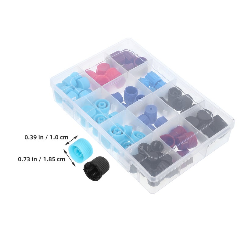 Valve Core Caps, Protects Air Conditioning Units, Compatible with R134a R12 Systems - Image 2