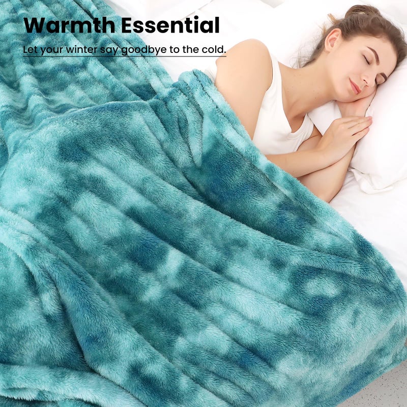 obinsm Plush Throw Blanket, Luxury Cozy Fleece Microfiber Cover for Sofa, Couch, Bed Styling, Soft Warm Lightweight Comfort Blanket, Modern Home Decor, Travel Camping Gifts - Image 3