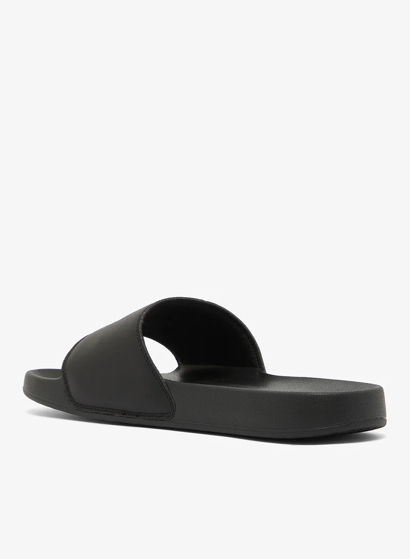 Lacoste BLK/WHT Serve Slides 0.0 for Men | Best Price UAE