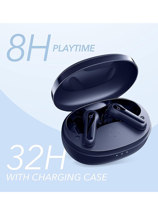 Soundcore Life P2 Mini Earphones, 10mm Drivers With Big Bass Wireless Earbuds, Custom EQ, Bluetooth 5.2, 32H Playtime, USB-C Fast Charging, Tiny Size For Commute, Work Coral Blue - Image 5
