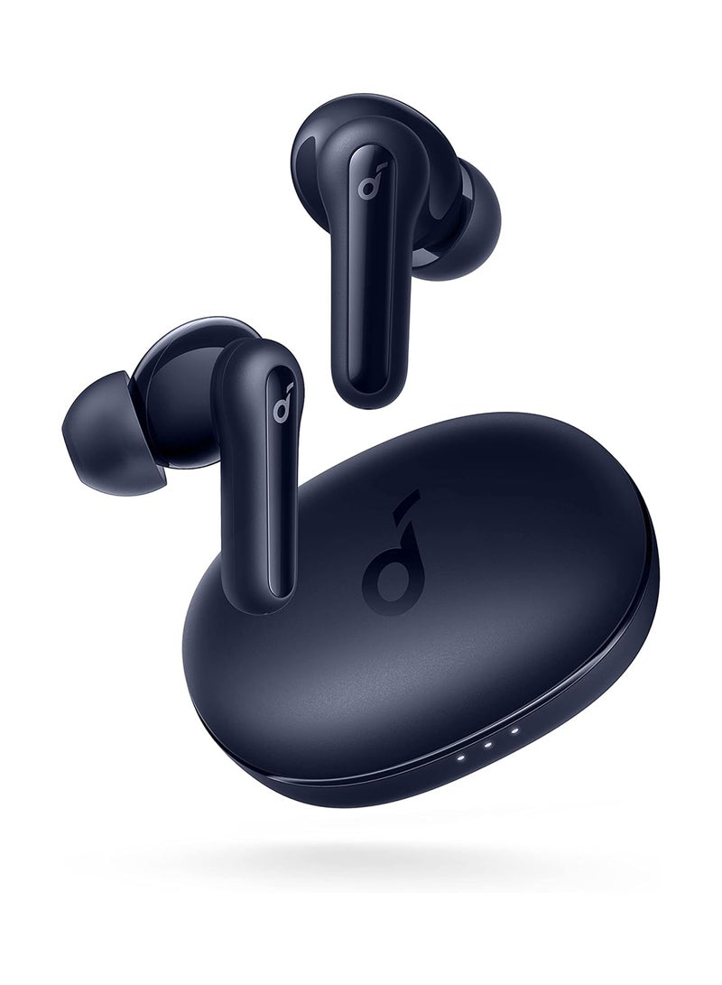 Soundcore Life P2 Mini Earphones, 10mm Drivers With Big Bass Wireless Earbuds, Custom EQ, Bluetooth 5.2, 32H Playtime, USB-C Fast Charging, Tiny Size For Commute, Work Coral Blue - Image 1