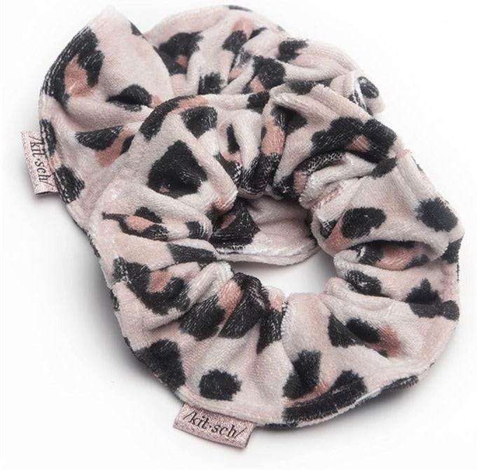 Kitsch microfiber hair ties, two pieces, In a leopard print- two pieces - Image 2