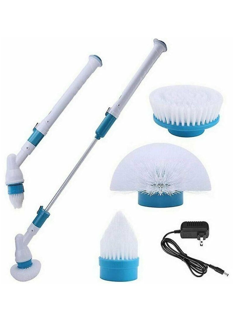 Hurricane - Power Spin Scrubber Cleaning Brush Upgraded Electric Scrubber With 3 Brush Heads, Extension Handle, Rechargeable Battery Turbo Cordless Handheld Brush For Bathroom, Floor, Tile, Shower, Bathtub - Image 1