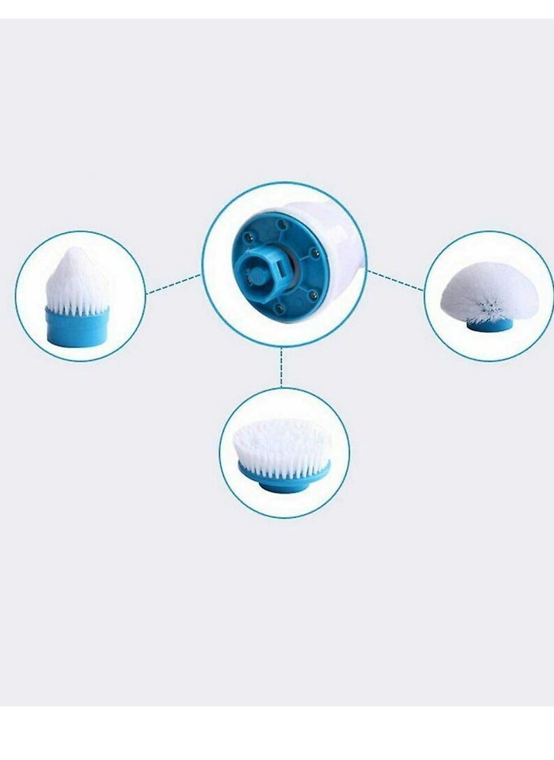 Hurricane - Power Spin Scrubber Cleaning Brush Upgraded Electric Scrubber With 3 Brush Heads, Extension Handle, Rechargeable Battery Turbo Cordless Handheld Brush For Bathroom, Floor, Tile, Shower, Bathtub - Image 1