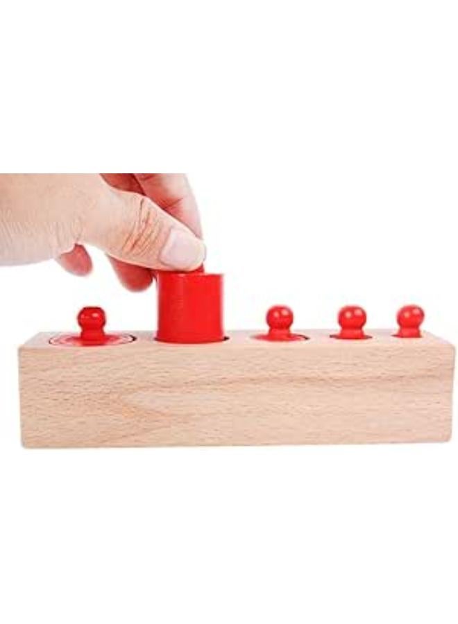 مكعبات تكديس تعليمية للأطفال، براميل مونتيسوري الخشبية، أفضل هدايا التعلم الحسي للأطفال الصغار والبنات والأولاد، للأعمار من 1 إلى 3 سنوات،