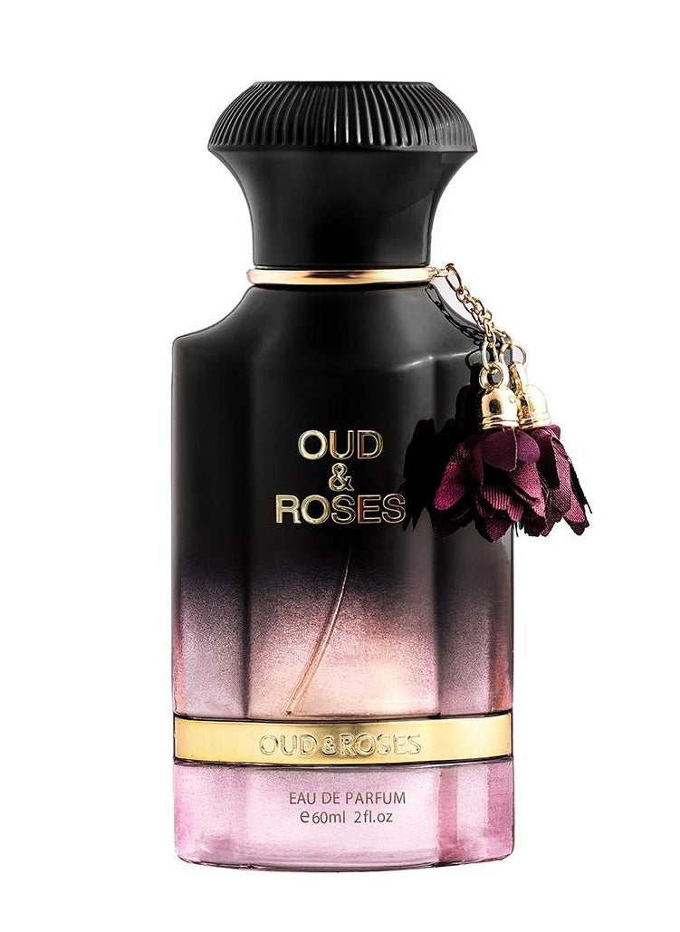 Ahmed Al Maghribi - Oud and Roses Perfume EDP 60 ML - Image 1