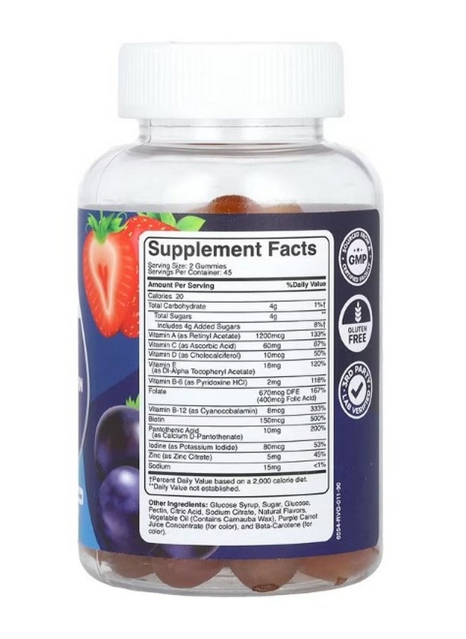 Phytoral Men's Multivitamin Gummies Orange Cherry and Strawberry 90 Gummies  - Image 2