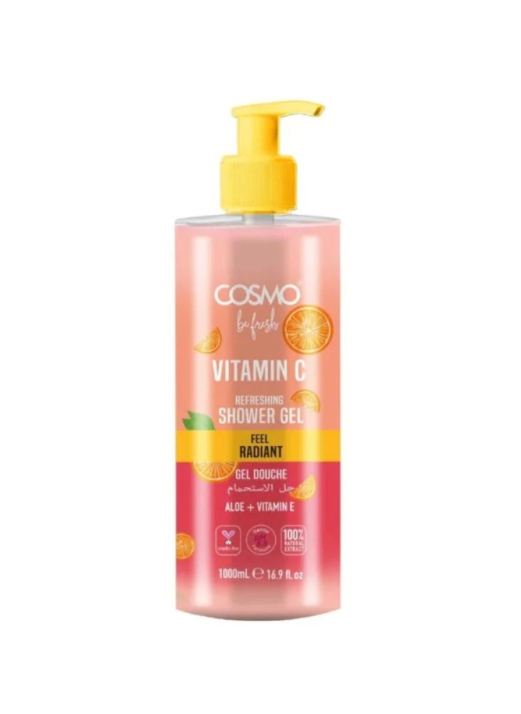 COSMO Refreshing Vitamin C Shower Gel 1000Ml 