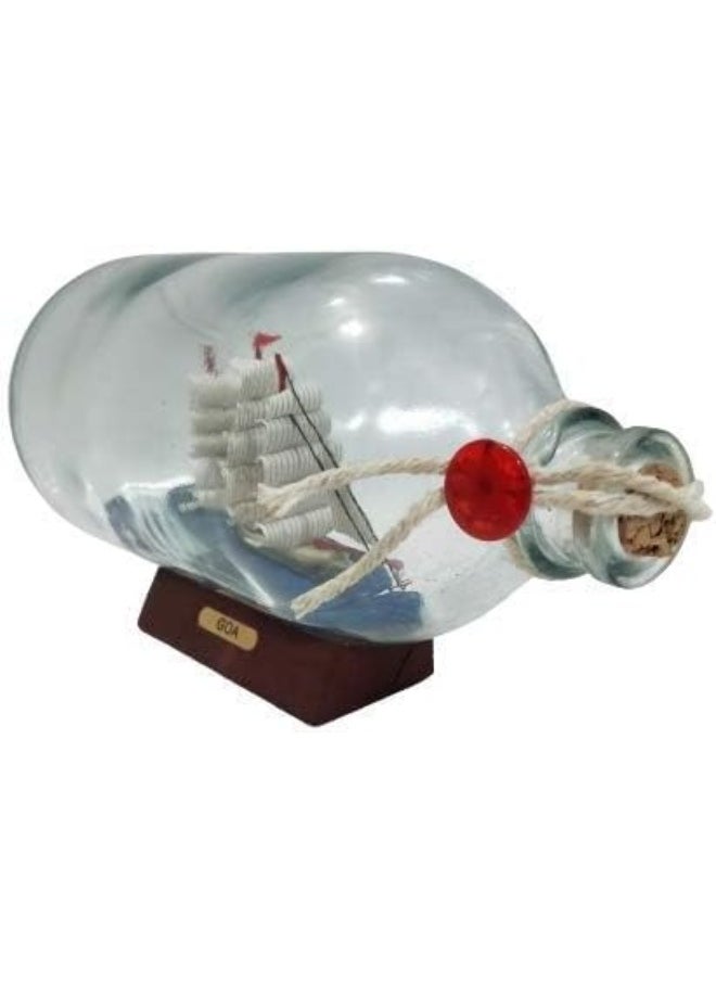 Generic FAB D'COR Glass Bottle Ship Inside With Light, Gift Glass Bottle Ship Inside Bottle Gift for Loved Ones Decorative Showpiece  - Image 4