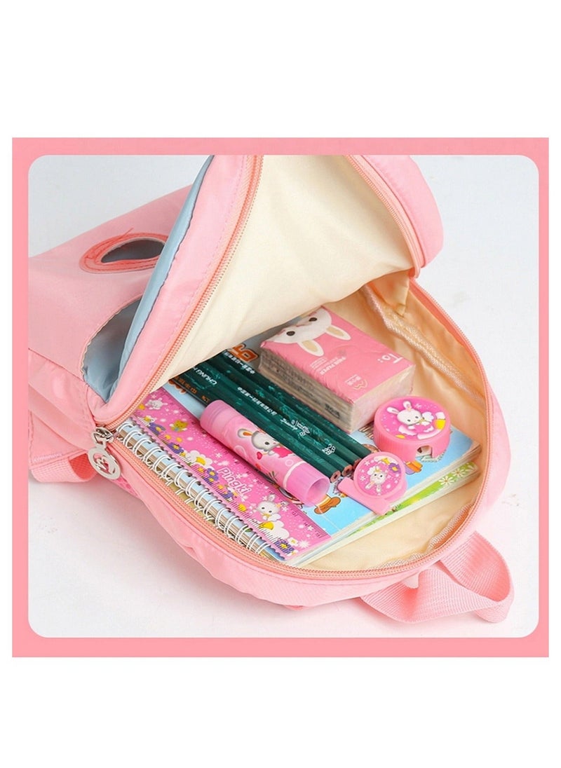 RATSAW Adorable Backpack for Toddler Kids Cute Plush Animal Toy for Girl Mini Schoolbag with Plush Animal for Preschool Child  - Image 5