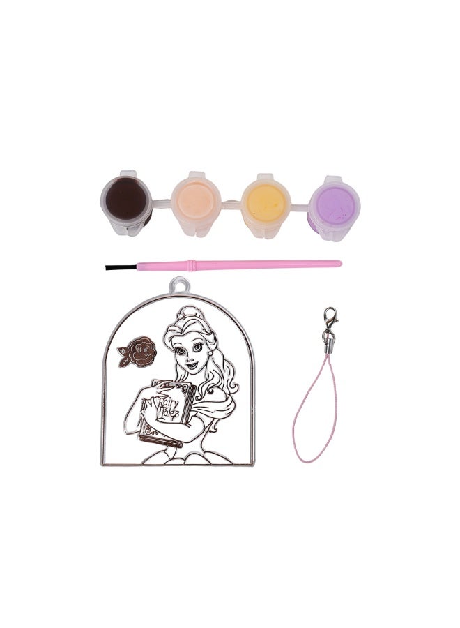 Disney Princess Belle Make Your Own Suncatcher | Painting Kit | Art & Craft For Kids | Fun Staycation Activity | Age 3+ - Image 3