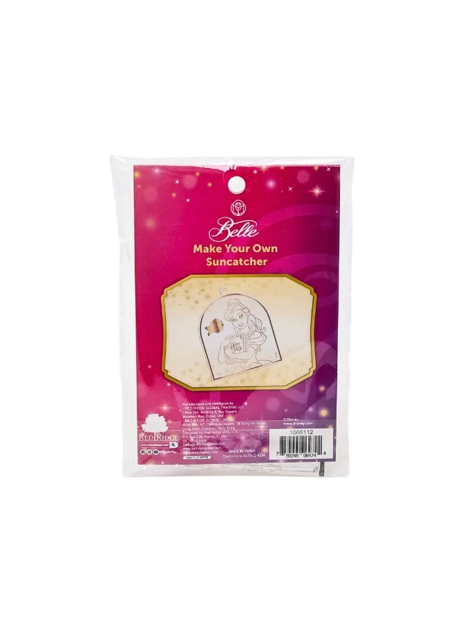 ديزني Princess Belle Make Your Own Suncatcher | Painting Kit | Art & Craft For Kids | Fun Staycation Activity | Age 3+