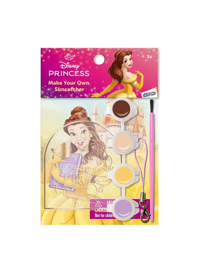ديزني Princess Belle Make Your Own Suncatcher | Painting Kit | Art & Craft For Kids | Fun Staycation Activity | Age 3+
