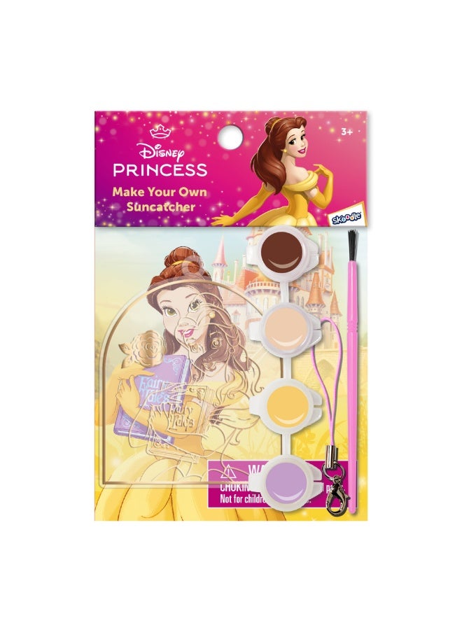 Disney Princess Belle Make Your Own Suncatcher | Painting Kit | Art & Craft For Kids | Fun Staycation Activity | Age 3+ - Image 1