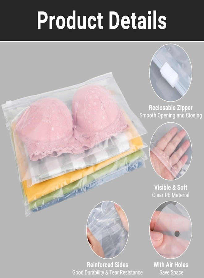 Svaldo Swimsuit Bags Storage Clear, Clothing Packaging Bags for Bikini, Swimwear, Bathing Suit Storage, T Shirt Packaging, 10x8 inch, Pack of 25, 3 Mil with Vent Holes - Image 3