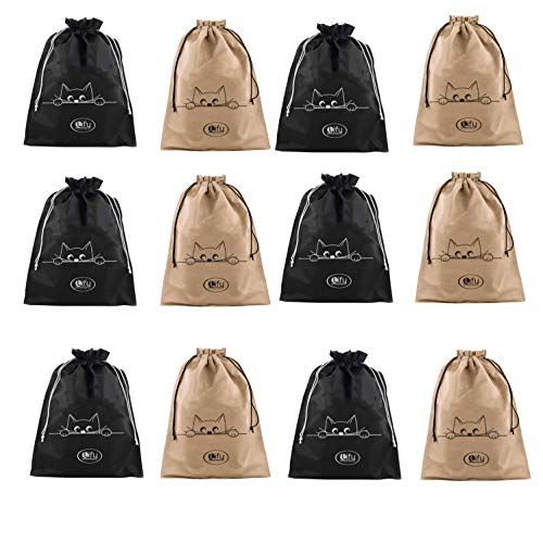 Lify Travel Shoe Bags, Portable Travel Shoe Tote Bags - Packing Organizers for Men and Women- Plain- Pack of 12 Piece - Image 1