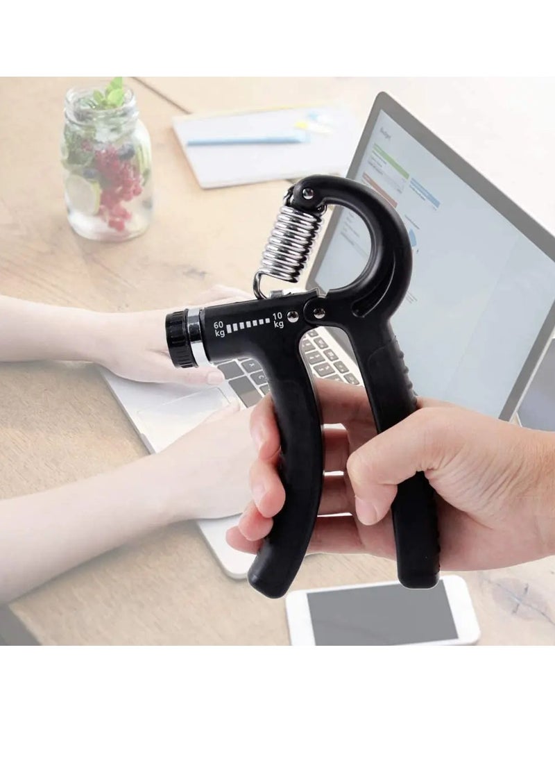 AROAQ Grip Strength Trainer, Non Slip Hand Grip Exerciser Strengthener With Adjustable Resistance, Portable And Convenient Forearm Strengthener For Muscle Building And Injury Recover, (Grey)  - Image 3