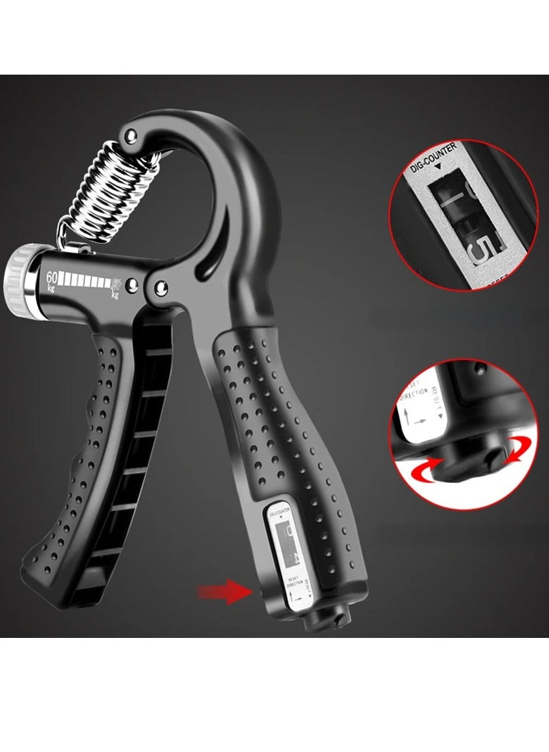 AROAQ Grip Strength Trainer, Non Slip Hand Grip Exerciser Strengthener With Adjustable Resistance, Portable And Convenient Forearm Strengthener For Muscle Building And Injury Recover, (Grey)  - Image 4