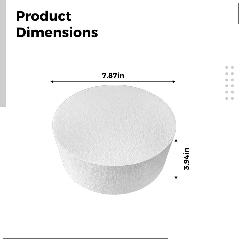 Round Foam Discs, 2 Pcs 8 in Styrofoam Cake Dummies for DIY Decorating, Ideal for Weddings, Parties and Crafts - Image 2