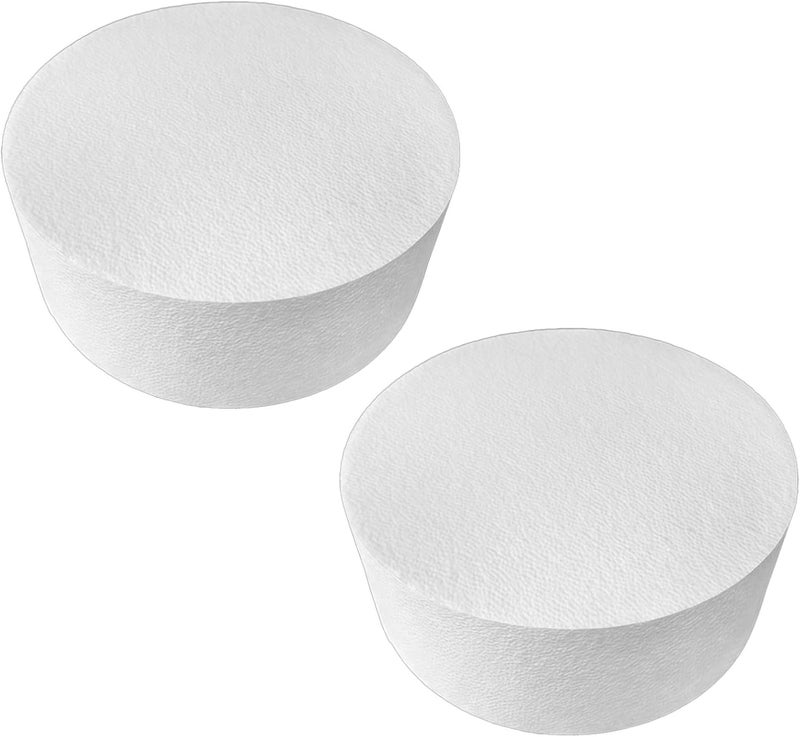 Round Foam Discs, 2 Pcs 8 in Styrofoam Cake Dummies for DIY Decorating, Ideal for Weddings, Parties and Crafts - Image 1