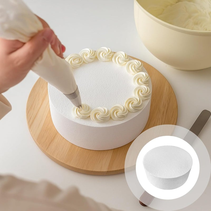 Round Foam Discs, 2 Pcs 8 in Styrofoam Cake Dummies for DIY Decorating, Ideal for Weddings, Parties and Crafts - Image 3