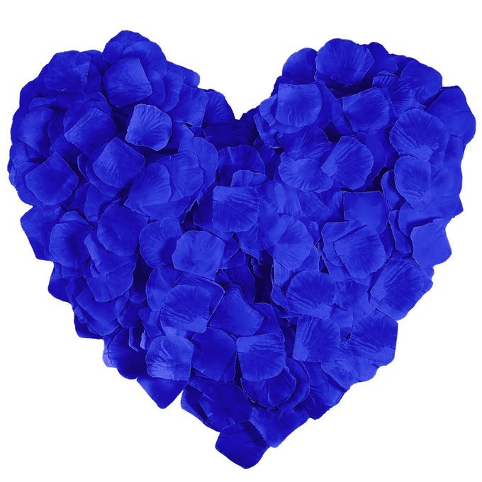 1000 PIECES BLUE ARTIFICIAL SILK ROSE PETALS FLOWER DECORATION WEDDING PARTY COLOR BLUE