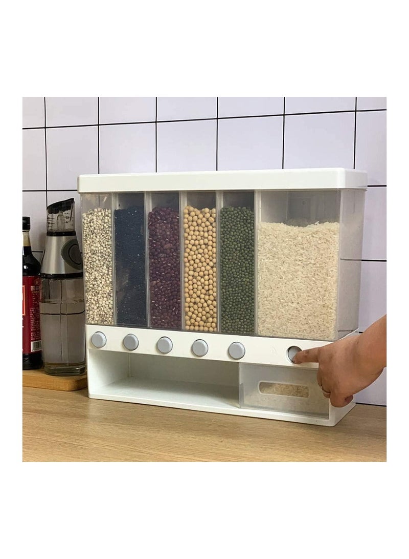 بلومنغ تايم حاوية تخزين طعام الحبوب 6 شبكات مثبتة على الحائط - Image 5