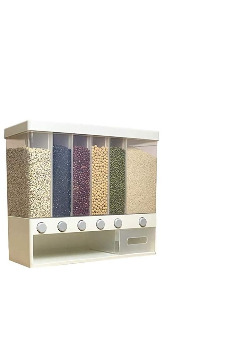 بلومنغ تايم حاوية تخزين طعام الحبوب 6 شبكات مثبتة على الحائط - Image 1