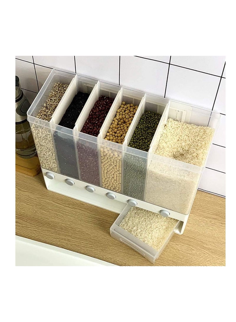 بلومنغ تايم حاوية تخزين طعام الحبوب 6 شبكات مثبتة على الحائط - Image 2