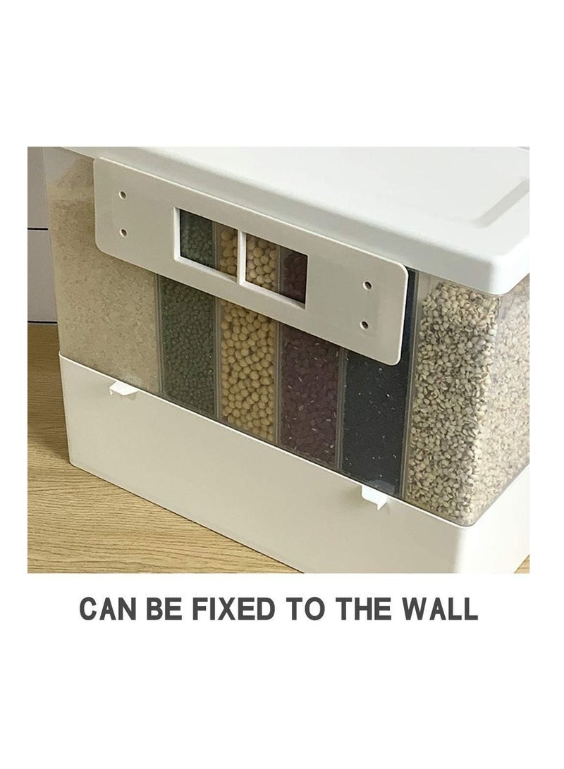 بلومنغ تايم حاوية تخزين طعام الحبوب 6 شبكات مثبتة على الحائط - Image 3