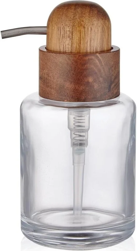 ذا ميا White Woody Liquid Soap Dispenser 400 ml Glass