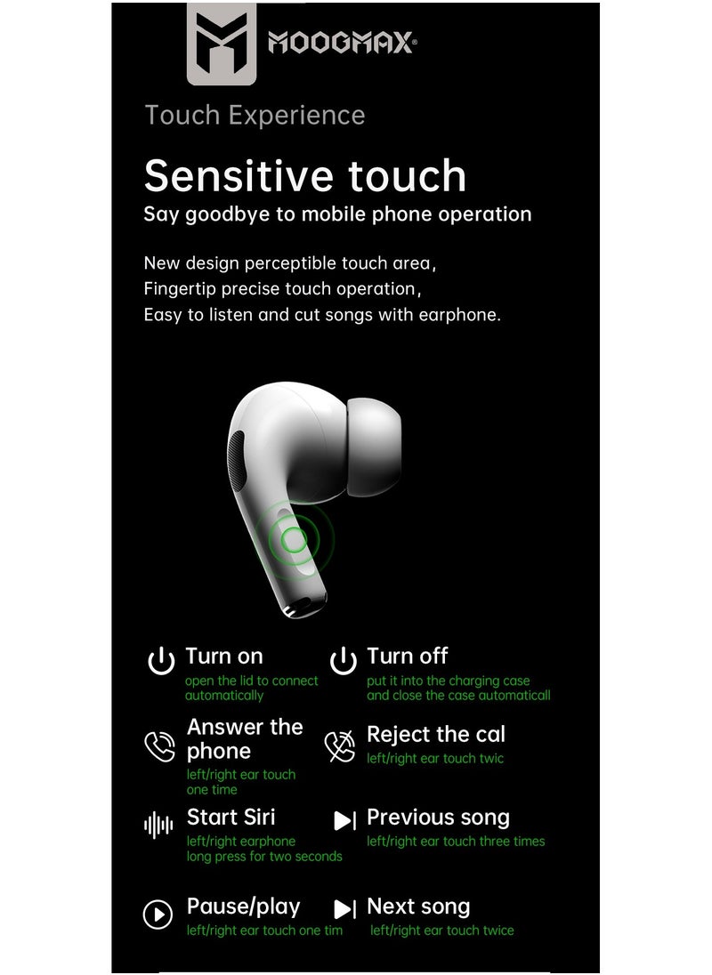 The Smart bundle package 2-in-1, Ultra smart watch 49MM Titanium case,works with gestures, all sports modes, heart and sleep measurements, supports NFC. And Airbuds pro2 with noise cancel from Moogmax