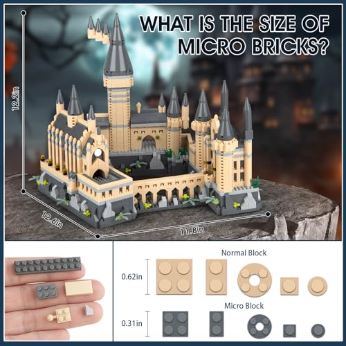 Vziimo Magic CastIe BuiIding Set MOC Architecture Micro BuiIding BIocks Kit CollectibIe Model Toys Gifts Toys for Adults Teens 14 2680 Pieces - Image 5